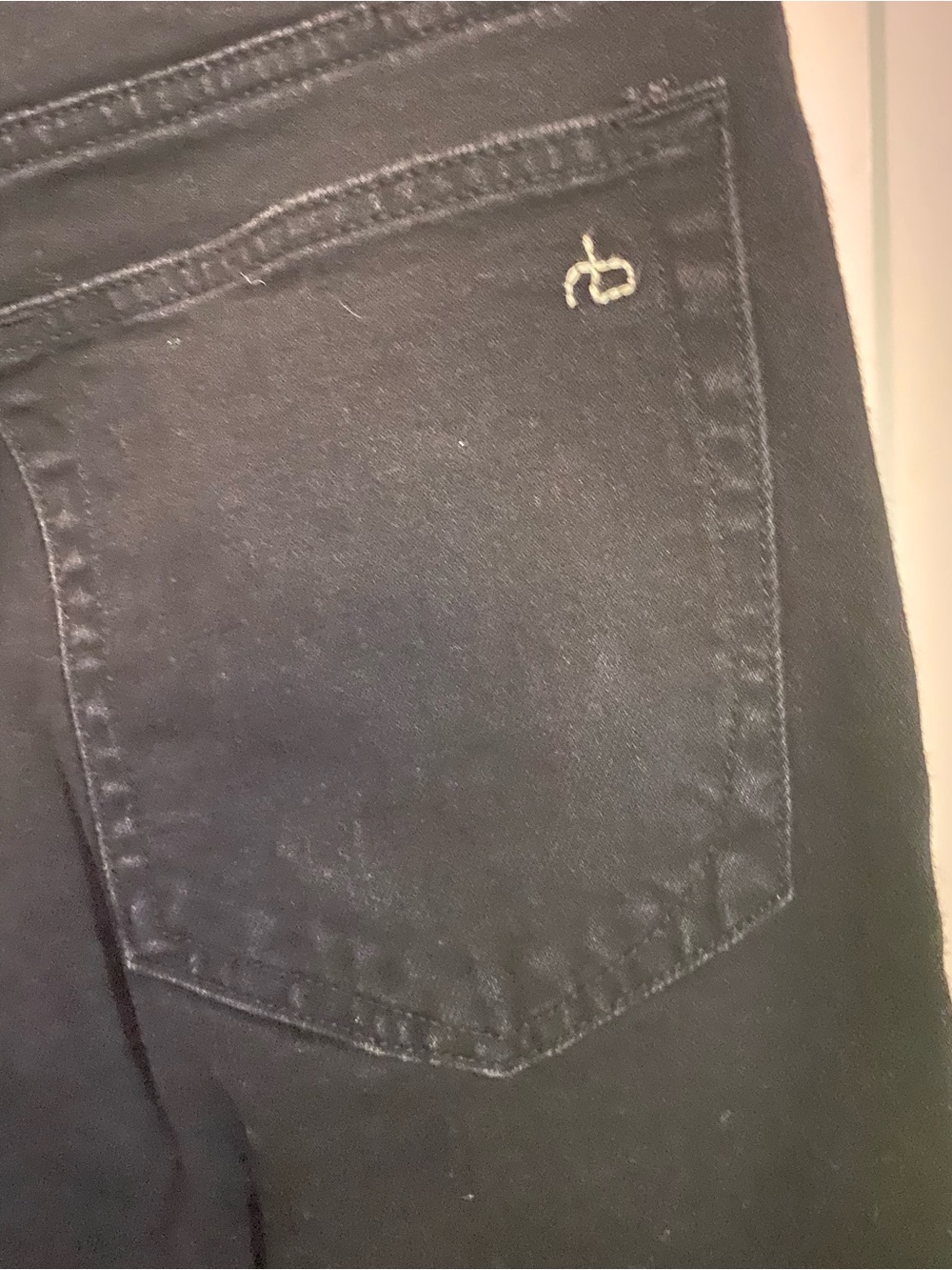 Men's Rag & Bone Black Classic Straight Jeans Slim 2 Fit - Picture 3 of 7